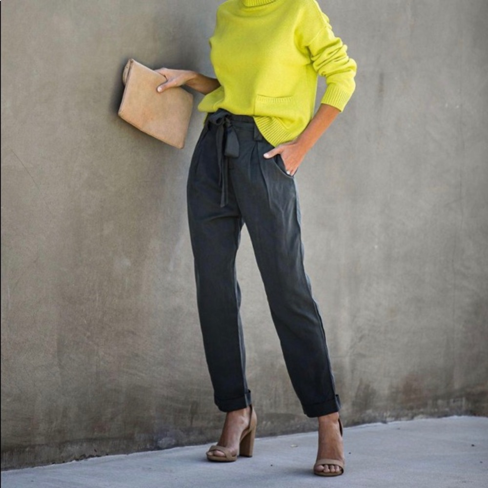 Gracious Pocketed Tencel Pants - Small